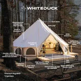 20' Avalon Bell Tent - Water Repellent - Luxury and Comfort Meet in the Great Outdoors