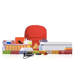 4 Person Backpack Survival Kit - Premium with New Millennium Bars