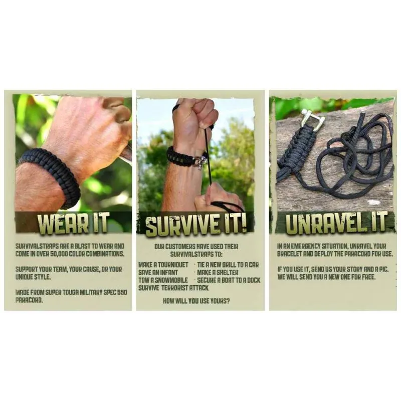550 PARACORD SURVIVAL BRACELET - LIONFISH