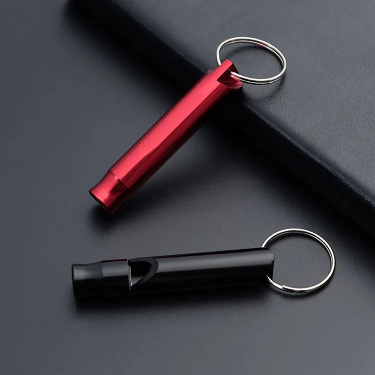 6 PCS Multifunctional Whistle Keychain Men Keyring Pendant(Red)