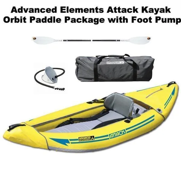 Advanced Elements Attack Whitewater 1 Person Inflatable Kayak