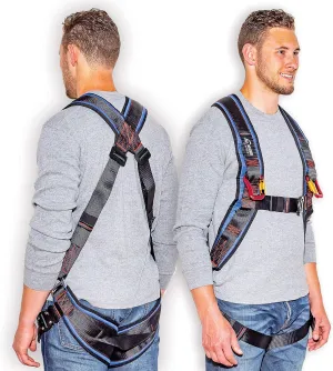All-Weather Sport Kiting Harness for Ground Handling and Kitesurfing - Power Kite Pilot Wings with Locking Wing Attachments