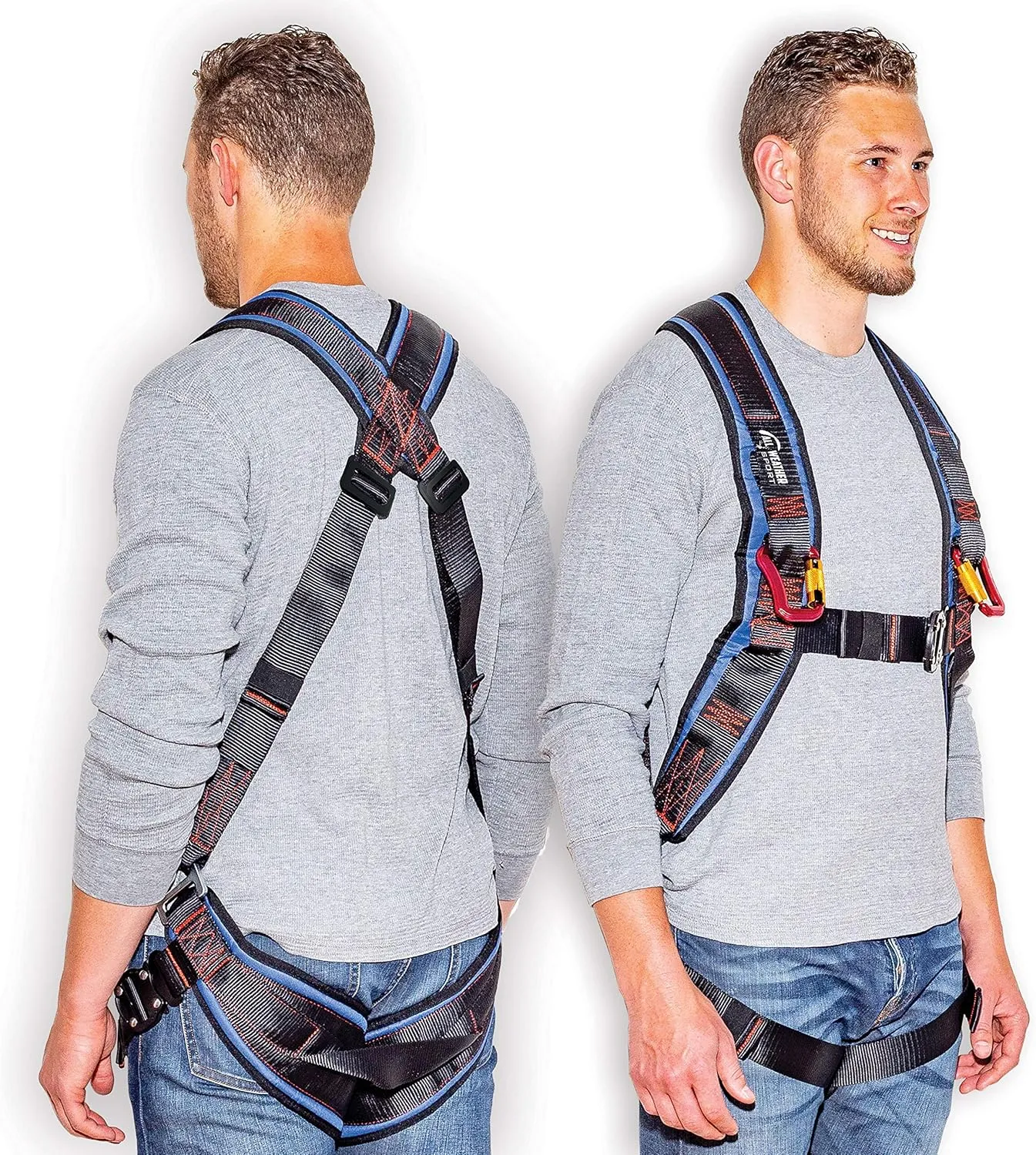All-Weather Sport Kiting Harness for Ground Handling and Kitesurfing - Power Kite Pilot Wings with Locking Wing Attachments