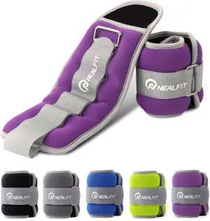 Ankle Weights for Men Women Kids, Leg Arm Wrist Weights with Adjustable Strap for Running, Gymnastics, Aerobics,Gym, Fitness