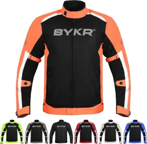BYKR Mesh Motorcycle Jacket For Men Dual Sports Adventure Breathable Riding Protective Motorbike Jackets Enduro CE Armored