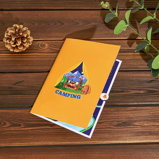 Camping Pop Up Card 3D Pop Up Card for Birthday Card