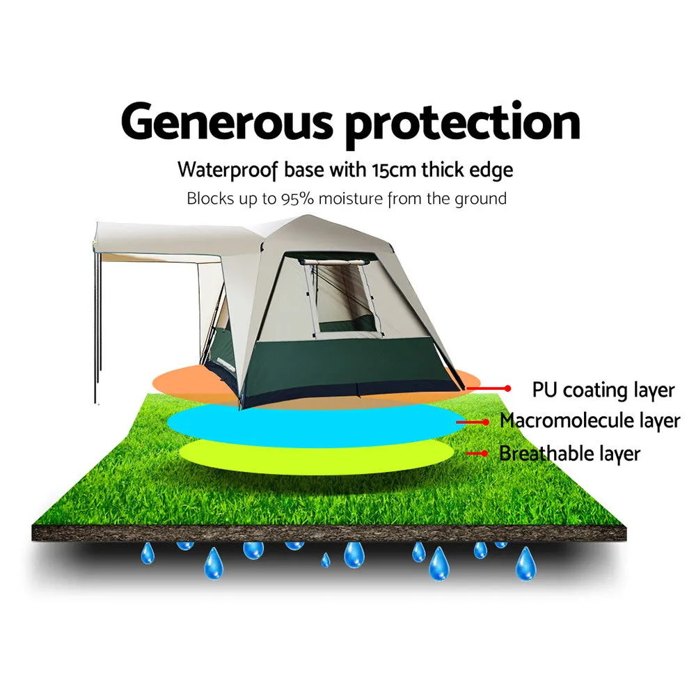 Camping Tent Instant Up 4 Person Pop-Up Tents Family Hiking Dome Camp