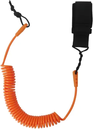 Coiled SUP Leash 10 FT Surfboard Leash Sup Leg Rope Strap Stand Up Paddleboard Leash - Orange