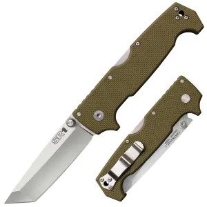 Cold Steel Folding Knife - SR1 Tanto Blade Brown Handle with Tri-Ad Lock| CS62LA