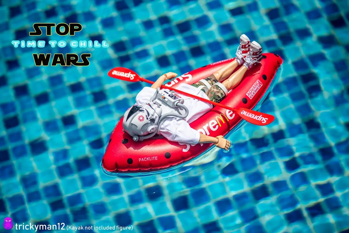 Inflatable Red Kayak