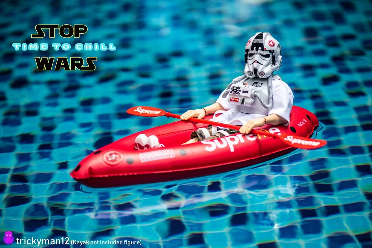 Inflatable Red Kayak