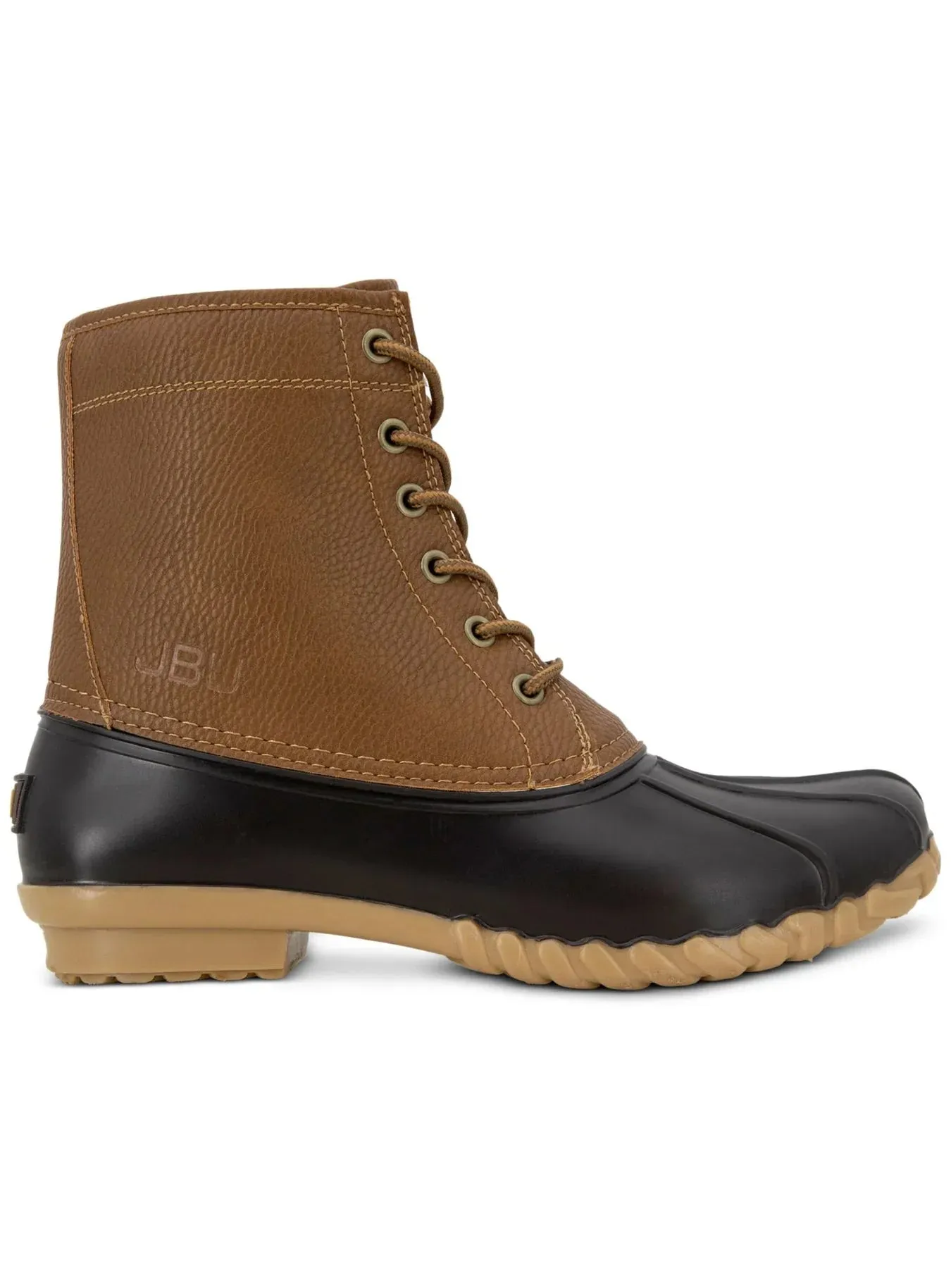 JBU Men's Maine Waterproof Round Toe Lace-Up Duck Boots  Color Tan Size 12