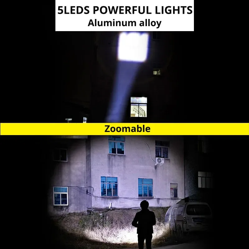 LED Sensor Headlamp Flashlight Head Torch LED Zoomable Headlight 18650 Rechargeable Fishing Camping Lantern