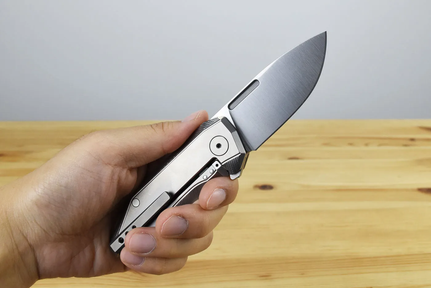 LionSteel Nano (Grey Titanium Handle)