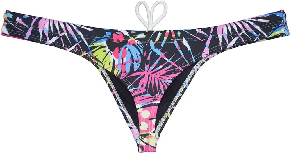 OROCOJUCO Sport Mens Print Thong Swimsuit Contour Pouch Bikini Swimwear Board Surf Short Trunks Swim Tangas