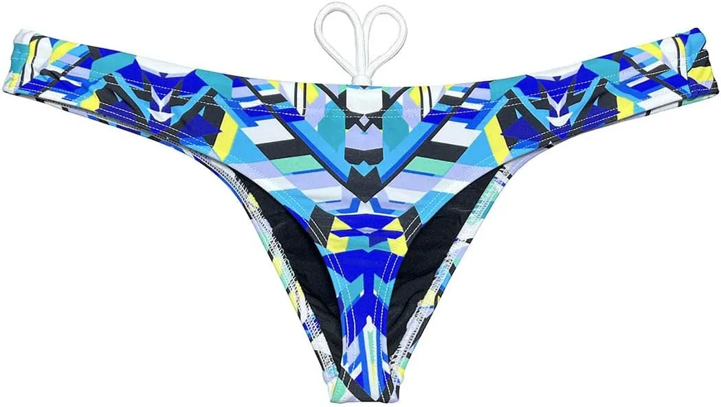 OROCOJUCO Sport Mens Print Thong Swimsuit Contour Pouch Bikini Swimwear Board Surf Short Trunks Swim Tangas