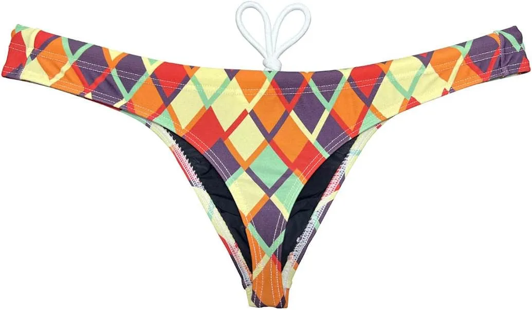 OROCOJUCO Sport Mens Print Thong Swimsuit Contour Pouch Bikini Swimwear Board Surf Short Trunks Swim Tangas