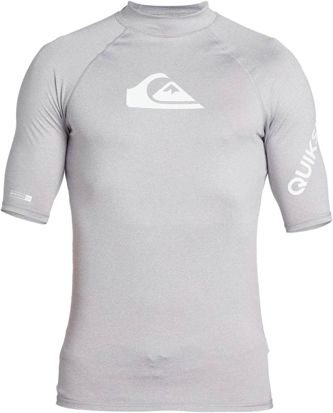 Quiksilver Men's Standard All Time Short Sleeve Rashguard UPF 50 Sun Protection Surf Shirt