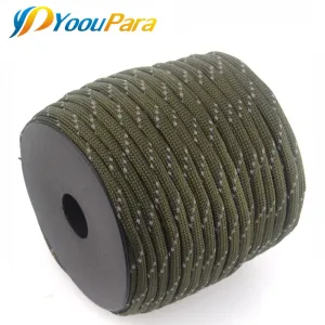 YoouPara Reflective Paracord 100Feet Spools 7 Strand Parachute for Outdoor Campling