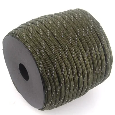 YoouPara Reflective Paracord 100Feet Spools 7 Strand Parachute for Outdoor Campling