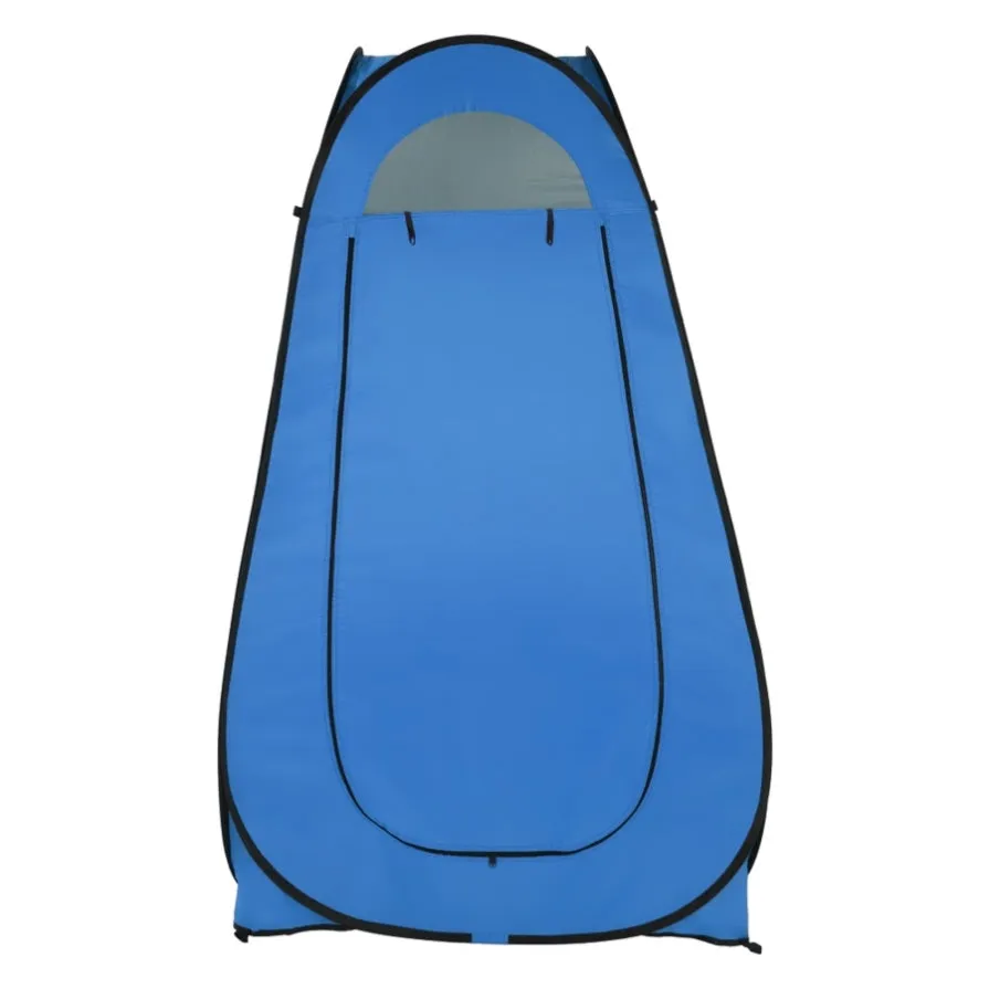 ZUN 1-2 Person Portable Pop Up Toilet Shower Tent Changing Room Dressing Tent Camping Shelter Blue 44208910