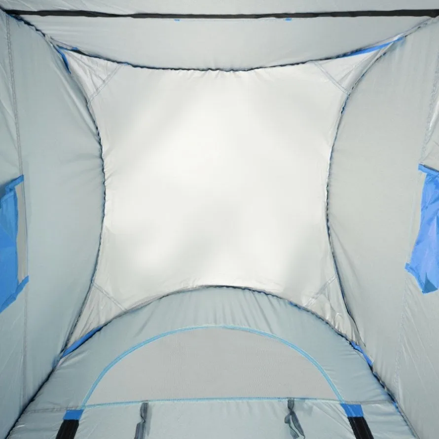 ZUN 1-2 Person Portable Pop Up Toilet Shower Tent Changing Room Dressing Tent Camping Shelter Blue 44208910