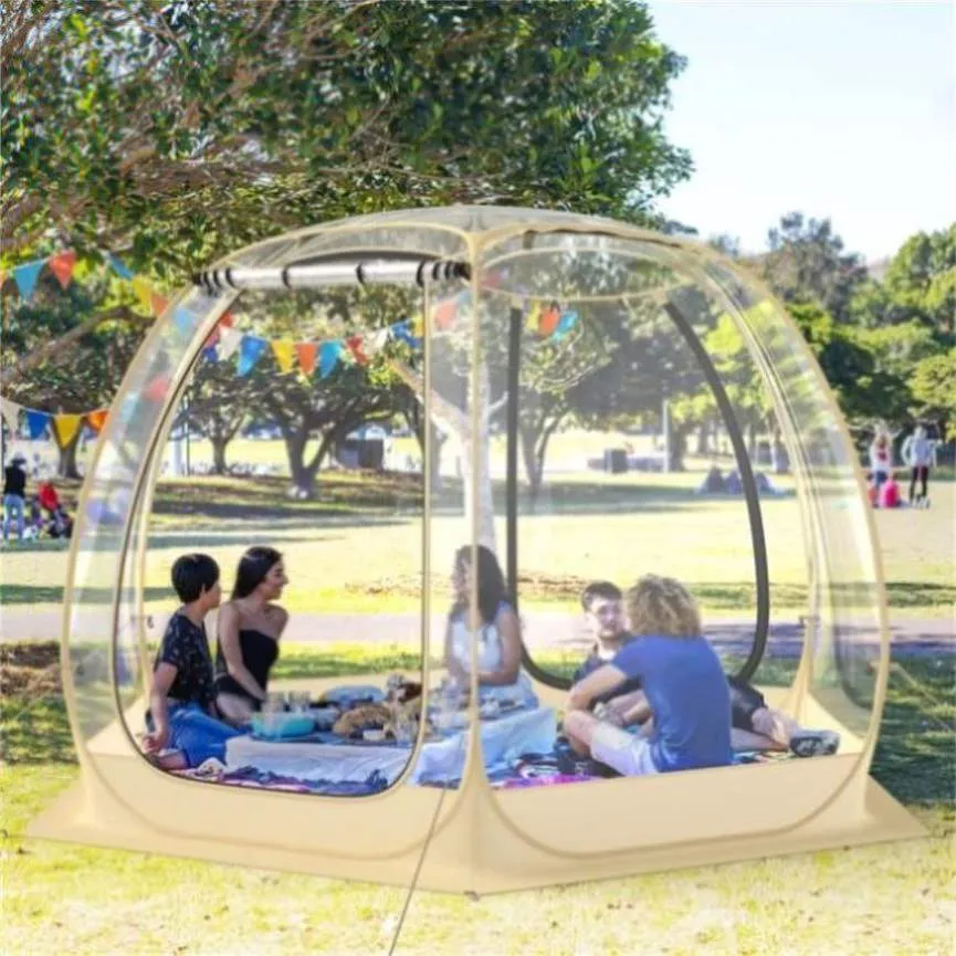 ZUN 11 x 11 Feet Clear Dome Pop up Bubble Tent 83386132