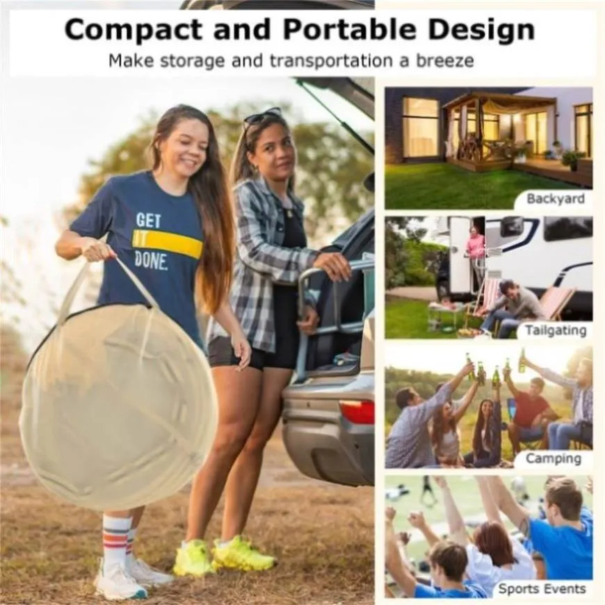 ZUN 11 x 11 Feet Clear Dome Pop up Bubble Tent 83386132